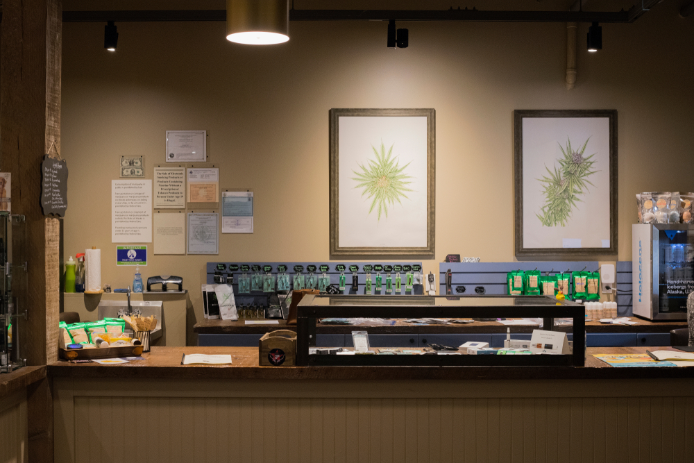 interior marijuana dispensary